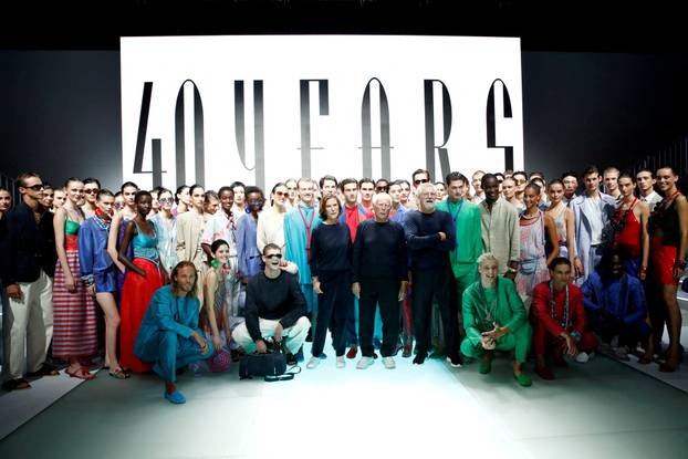 FILE PHOTO: Emporio Armani presents its Spring/Summer 2022 creations during the Milan Fashion Week