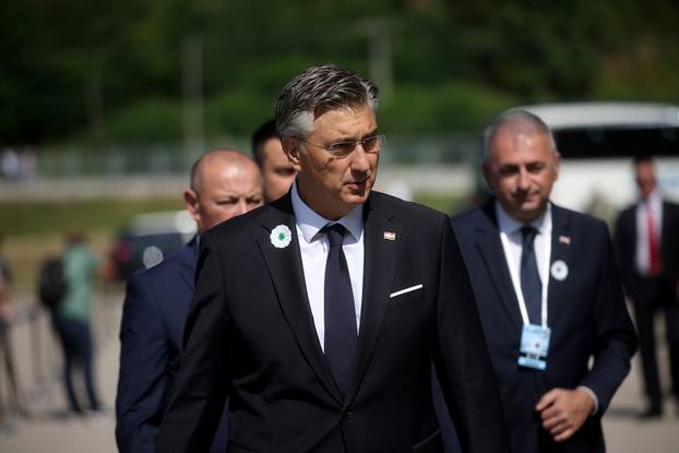 Andrej Plenković na obilježavanju 30. godišnjice genocida u Srebrenici