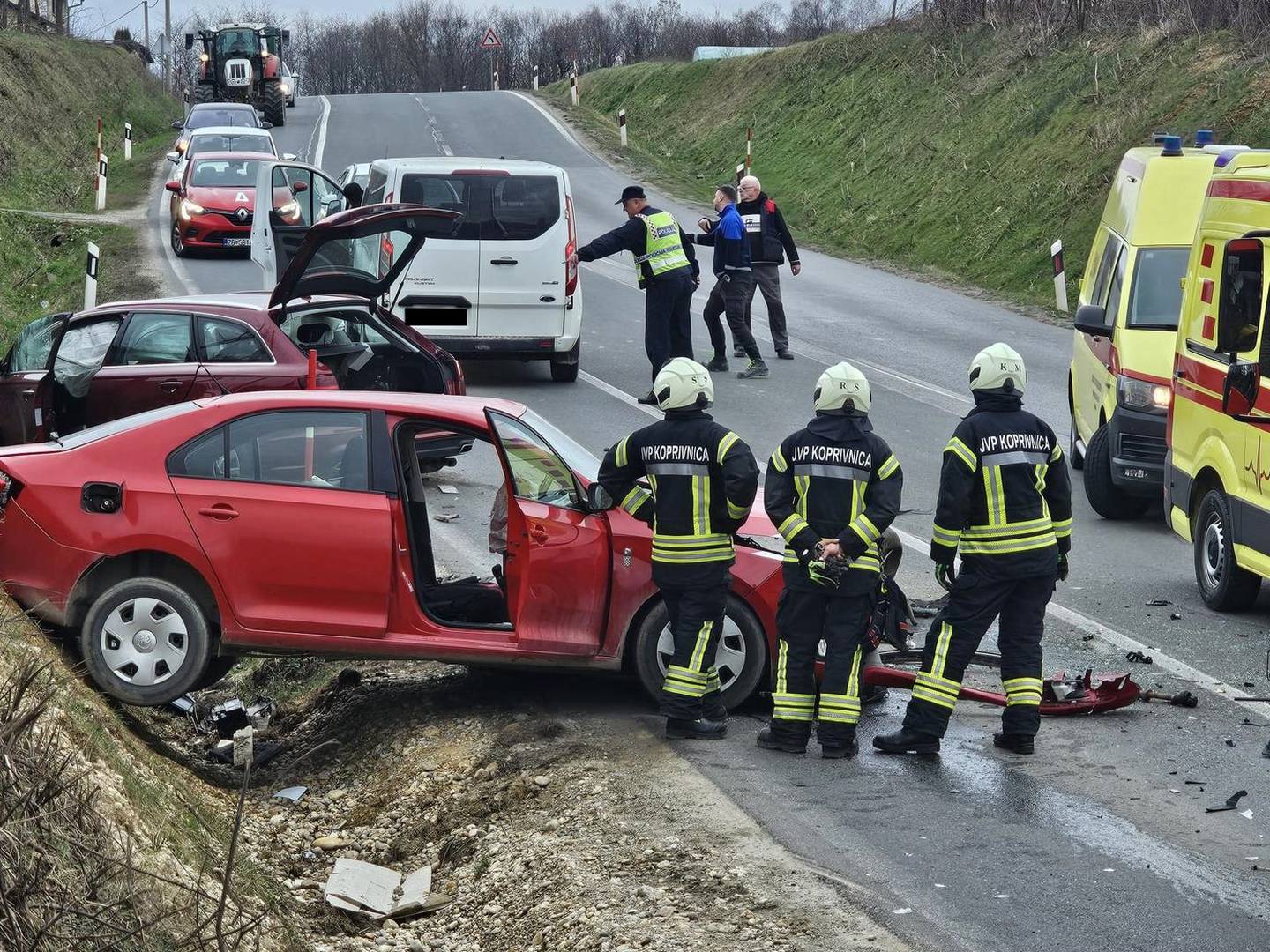 Dva auta i kombi sudarili su se kraj Koprivnice, više ozlijeđenih