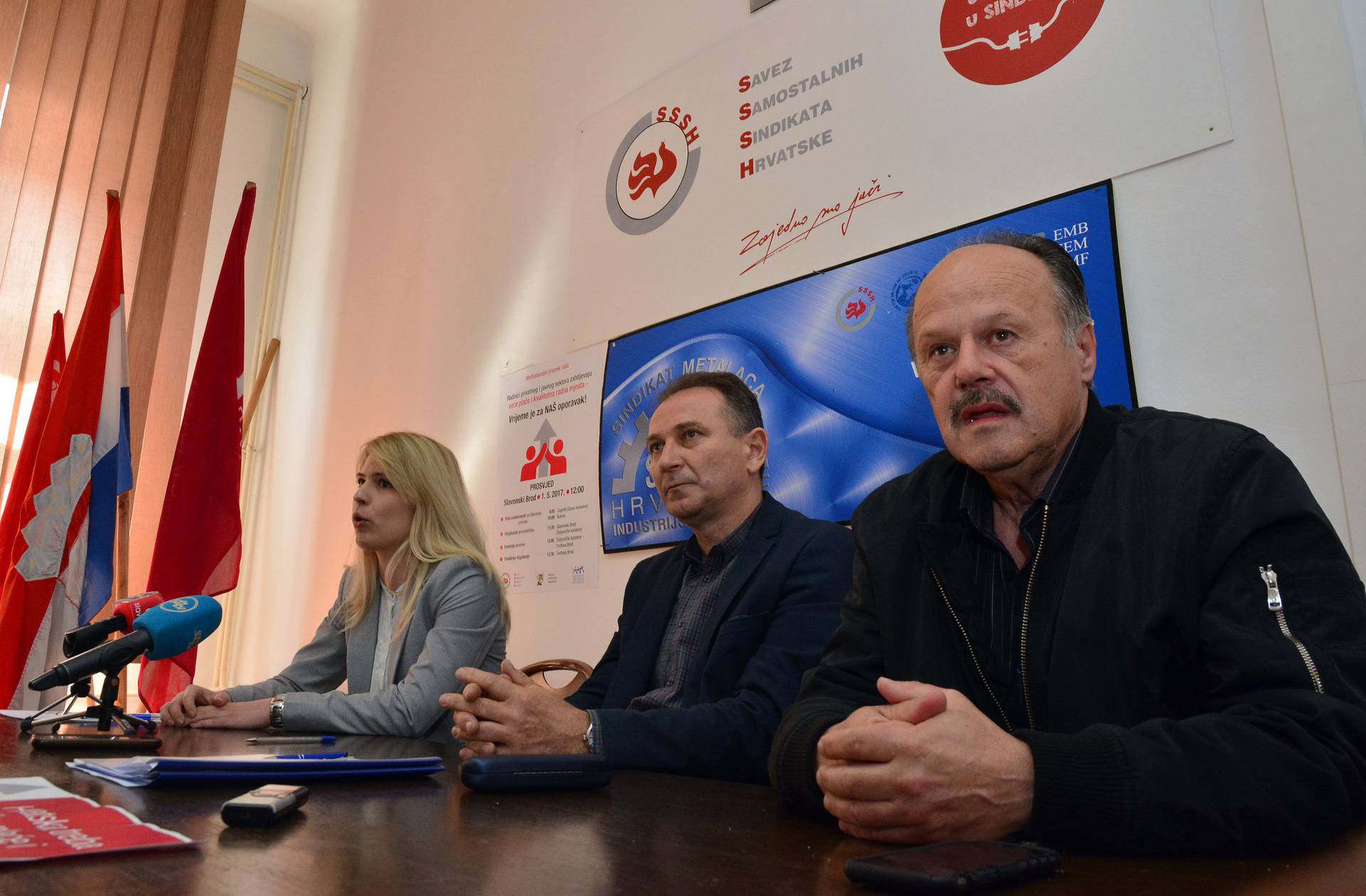 Slavonski Brod: Savez samostalnih sindikata Hrvatske održao konferenciju za medije
