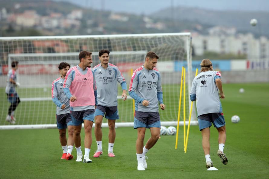 Rijeka: Trening hrvatskih nogometnih reprezentativaca