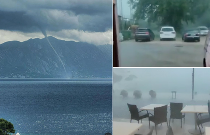Dramatične snimke iz Istre: Pijavica, kiša, led i grmljavina