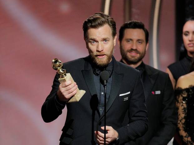 Ewan McGregor winner Best Performance by an Actor in a Television Limited Series or Motion Picture Made for Television "Fargo" at the 75th Golden Globe Awards in Beverly Hills