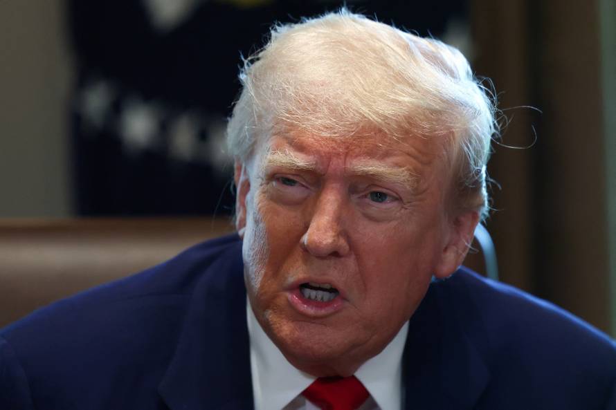 U.S. President Trump holds cabinet meeting at the White House in Washington