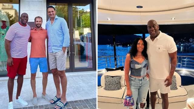Magic Johnson uživa na odmoru u Crnoj Gori, a društvo mu pravi  bivši hrvatski košarkaš iz Bullsa