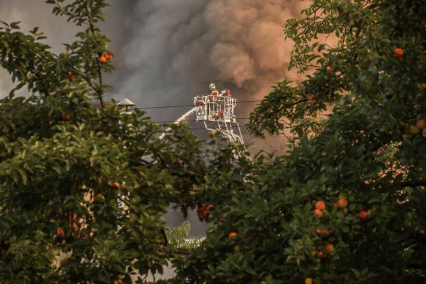 Aftermath of a Russian drone strike in Kyiv