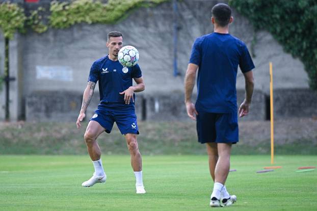 Zagreb: Trening nogometaša Dinama uoči utakmice protiv Vikinga