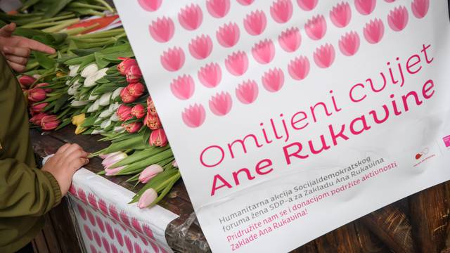 Zagreb: Održana humanitarna akcija "Omiljeni cvijet Ane Rukavine"