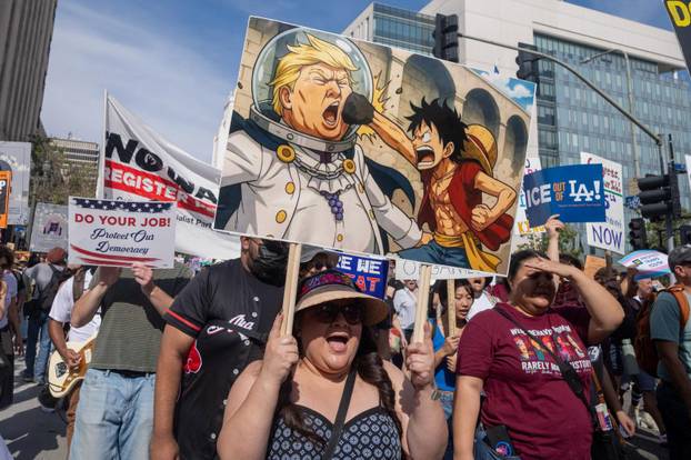 "No Kings" protest against U.S. President Donald Trump's administration policies in Los Angeles