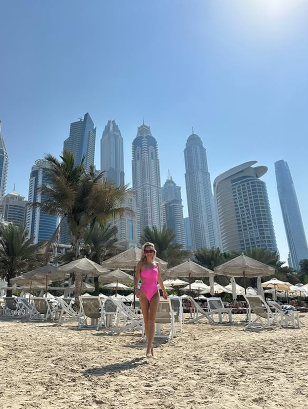 FOTO Samo luksuz u Dubaiju! Maja i Šime uskočili u kupaće kostime i osvježili se u bazenu