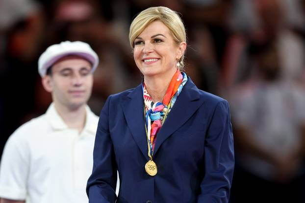 Olimpijske igre Pariz 2024., Kolinda Grabar-Kitarović uručila je zlatnu medalju Barbari Matić