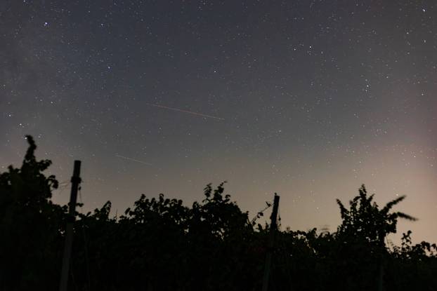 Kiša meteora iznad Baranjskih vinograda