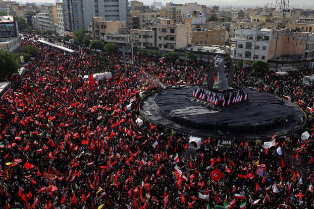 Funeral procession for Iran's late Supreme Leader Ayatollah Ali Khamenei