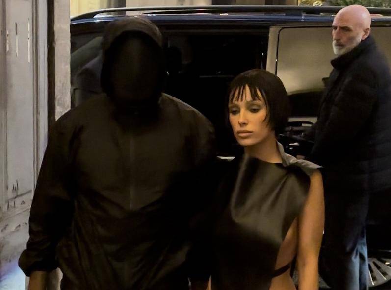 Kanye West And His Wife Bianca Censori Arrive At The Marni Show In Milan, Italy - 24 Feb 2024