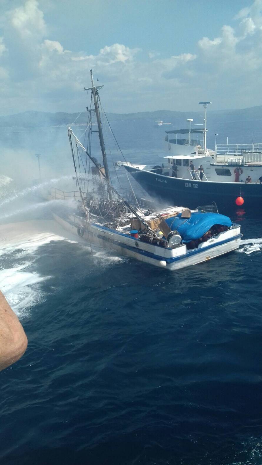 Požar progutao ribaricu: 'Gasili smo svime, vatra je bila brža'