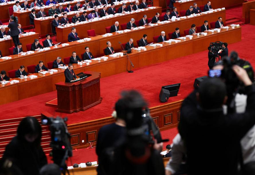 China's NPC opening session at the Great Hall of the People, in Beijing
