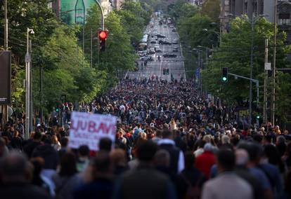 Beograd: Prosvjed "Srbija bez nasilja" organiziran bez obraćanja političara