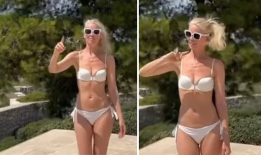 Claudia Schiffer proslavila 54. rođendan u bijelom bikiniju