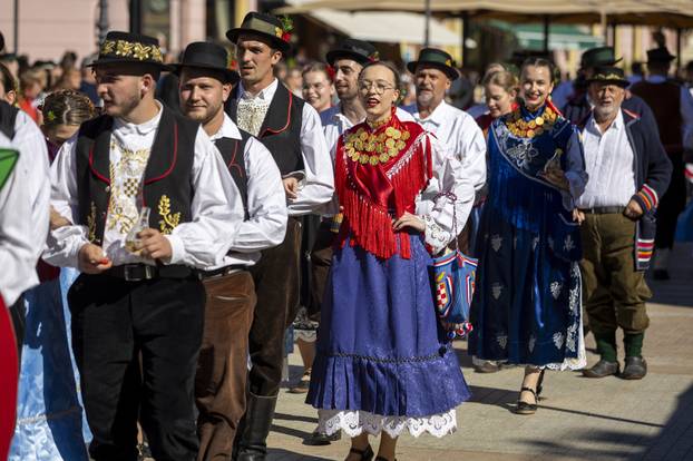 Vinkovci: Svečani mimohod sudionika 60. Vinkovačkih jeseni