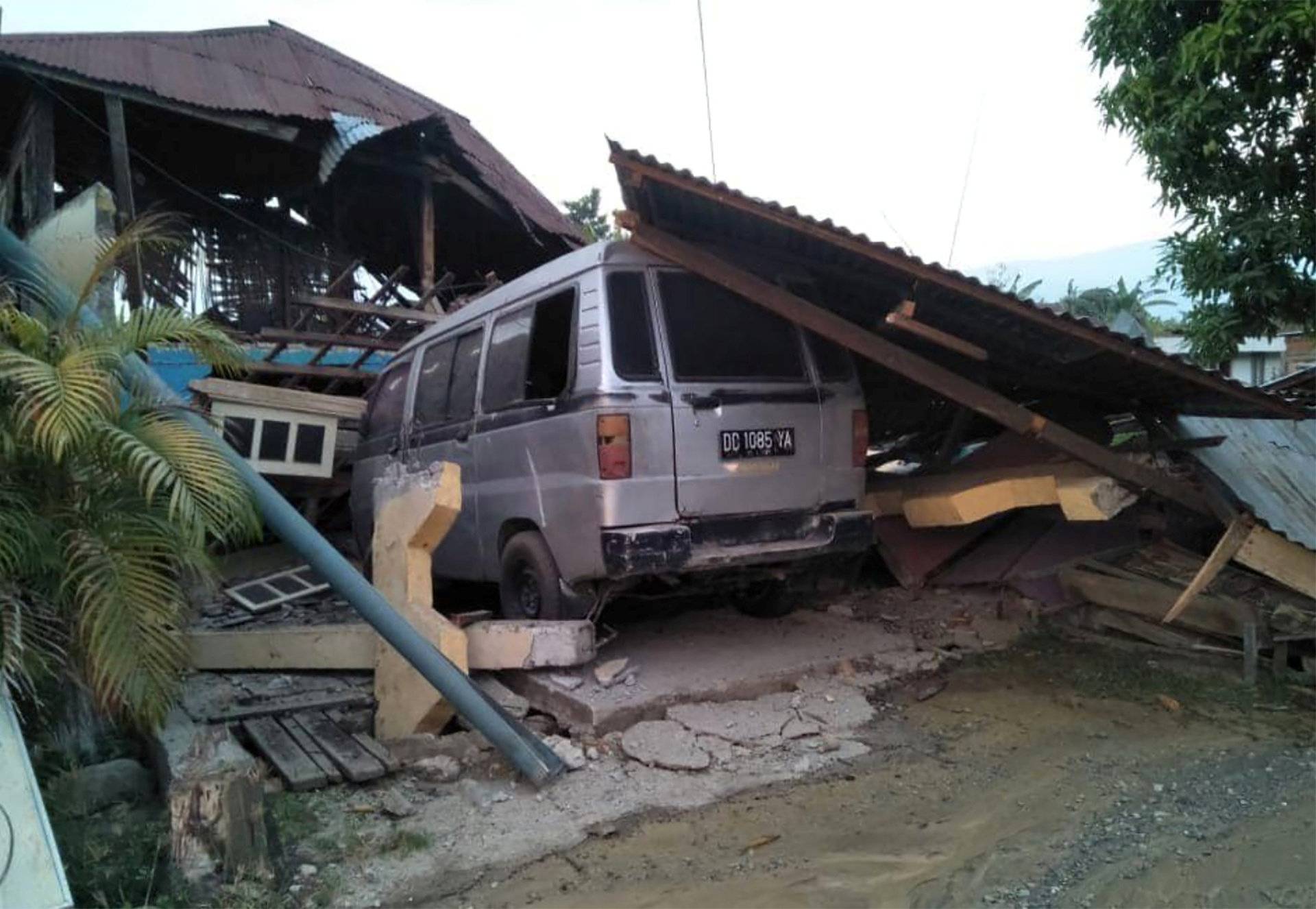 A damaged house is seen after an earthquake hit in Palu