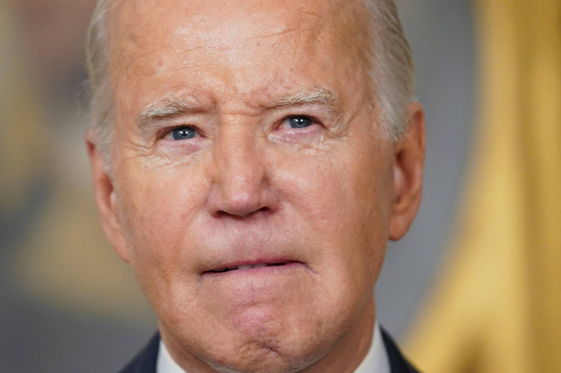 U.S. President Joe Biden delivers remarks at the White House in Washington