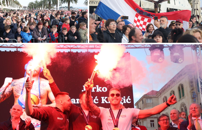 Svjetski prvaci stigli su u Split! Pjevalo se: 'Samo jednu želju imam, da Hajduk prvak bude...'