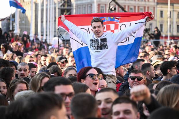 Zagreb: Svečani doček rukometaša nakon osvojenog srebra na Svjetskom prvenstvu