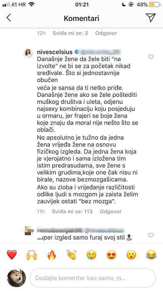 Odbrusila obožavateljici: Tužno je da me vrijeđaš zbog izgleda