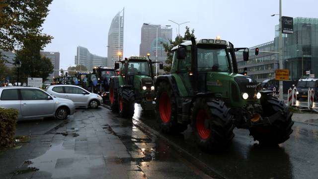 FILE PHOTO: Demonstration by Dutch farmers in The Hague