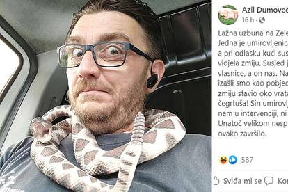 Zvali Azil Dumovec zbog zmije: 'Naš Dalibor ju je stavio oko vrata. Izašli smo kao pobjednici'