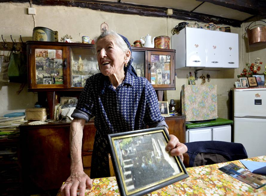 Paolina Grassi, the only inhabitant of the small village of Socraggio in the Cannobina Valley