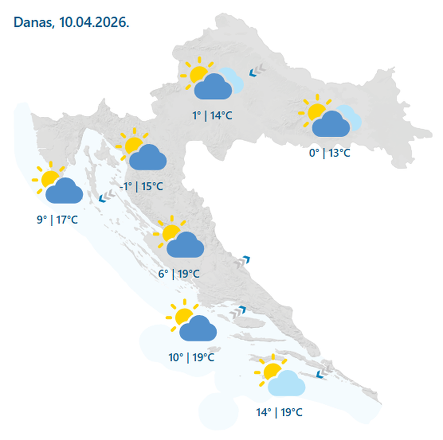 Stiže nova promjena vremena: Evo što nas čeka za vikend!