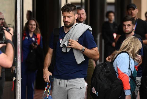 Leipzig: Dolazak hrvatske nogometne reprezentacije u hotel uoči nadolazeće utakmice s Italijom