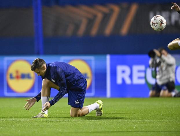 Zagreb: Trening GNK Dinamo uoči utakmice protiv Fenerbahce F.K.