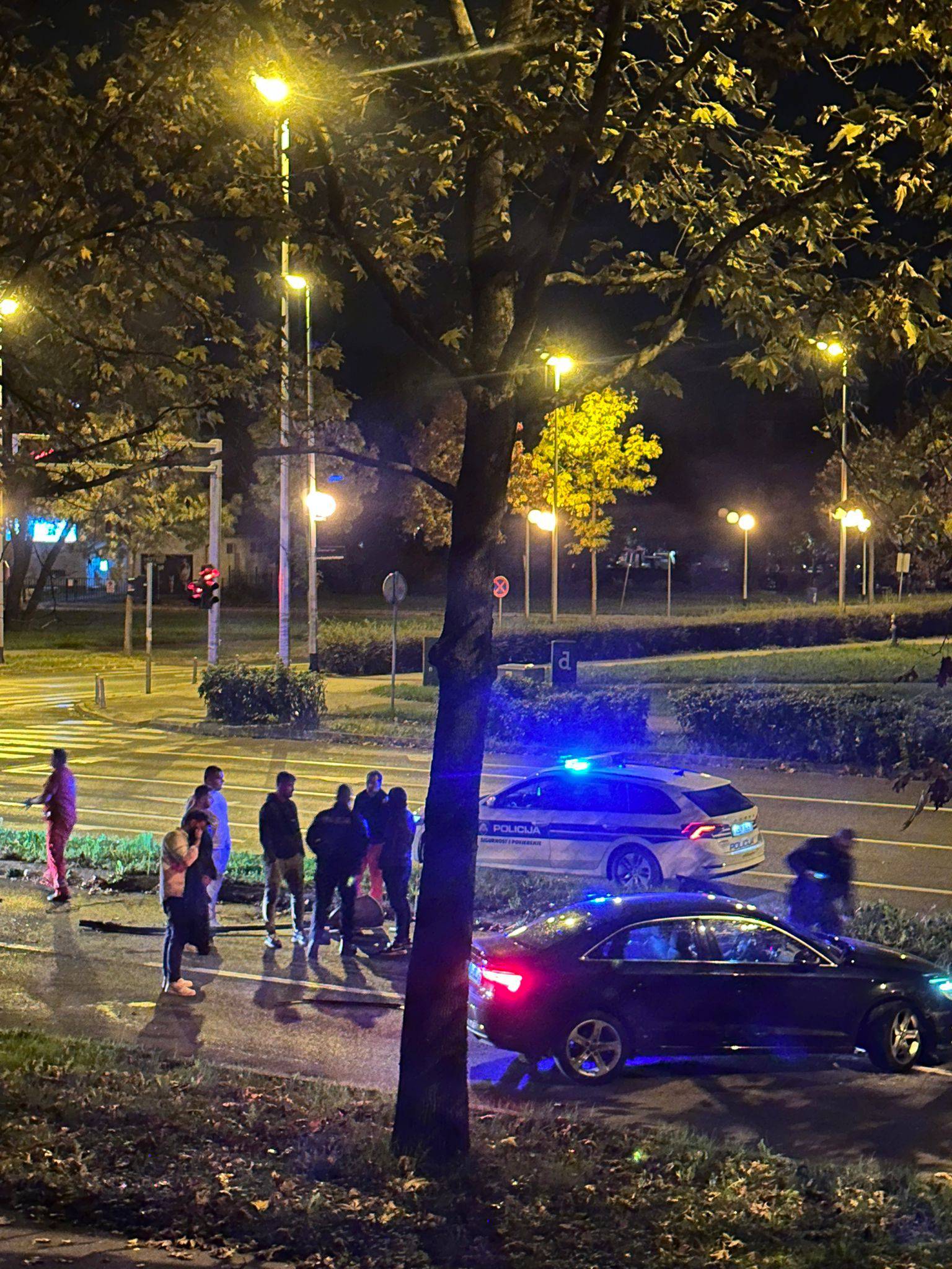 VIDEO Krš i lom u Borovju. Pijan je autom 'pokupio' semafor i znakove: 'Nije htio izaći van...'