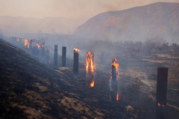 Hughes Fire, at Castaic Lake