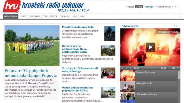 screenshot/Hrvatski radio Vukovar