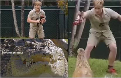 VIDEO Sina Stevea Irwina napao golemi krokodil za vrijeme snimanja emisije: 'Bježite svi!'