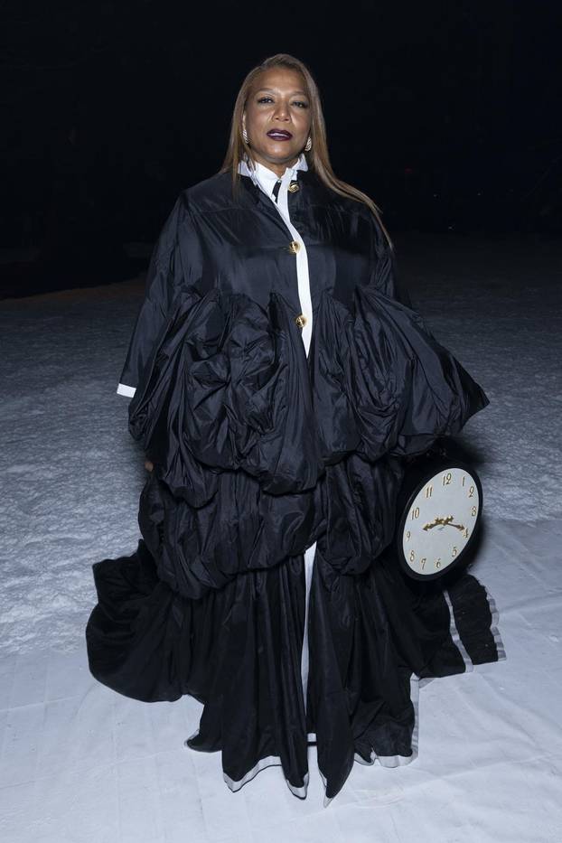 Queen Latifah attends THOM BROWNE Fall/Winter 2024 runway during New York Fashion Week on February 2024 - New York; US 14/02/2024