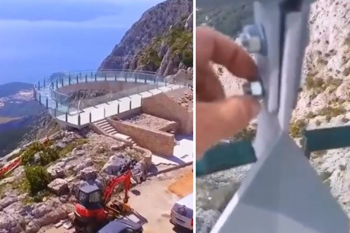 VIDEO Prstom odvijao šaraf na šetnici Biokovo na 1228 metara