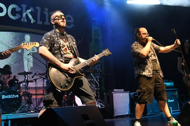 Koprivnica: Nastup benda Seljačka buna na 15. RockLive Festivalu