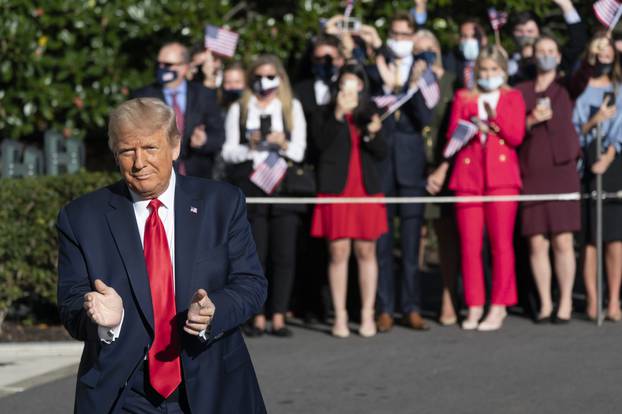 President Donald J. Trump departs the White House