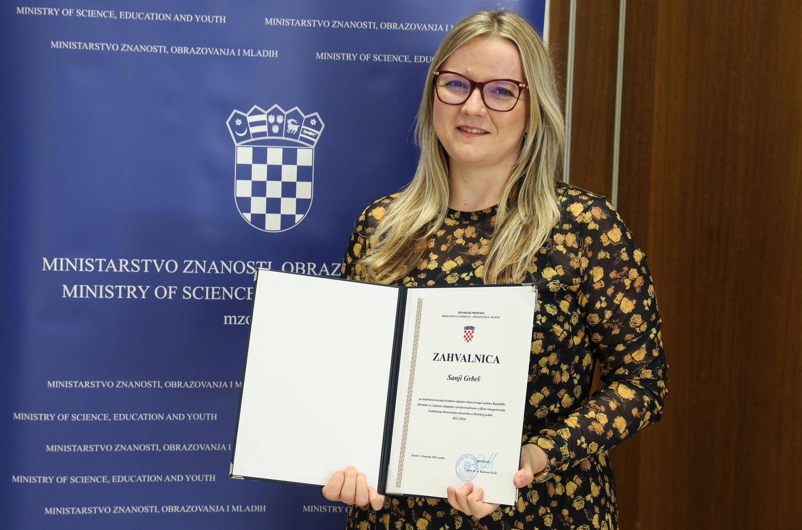 Zagreb: Ministarstvo znanosti, obrazovanja i mladih nagradilo je odgojno-obrazovne djelatnike u povodu Svjetskog dana učitelja