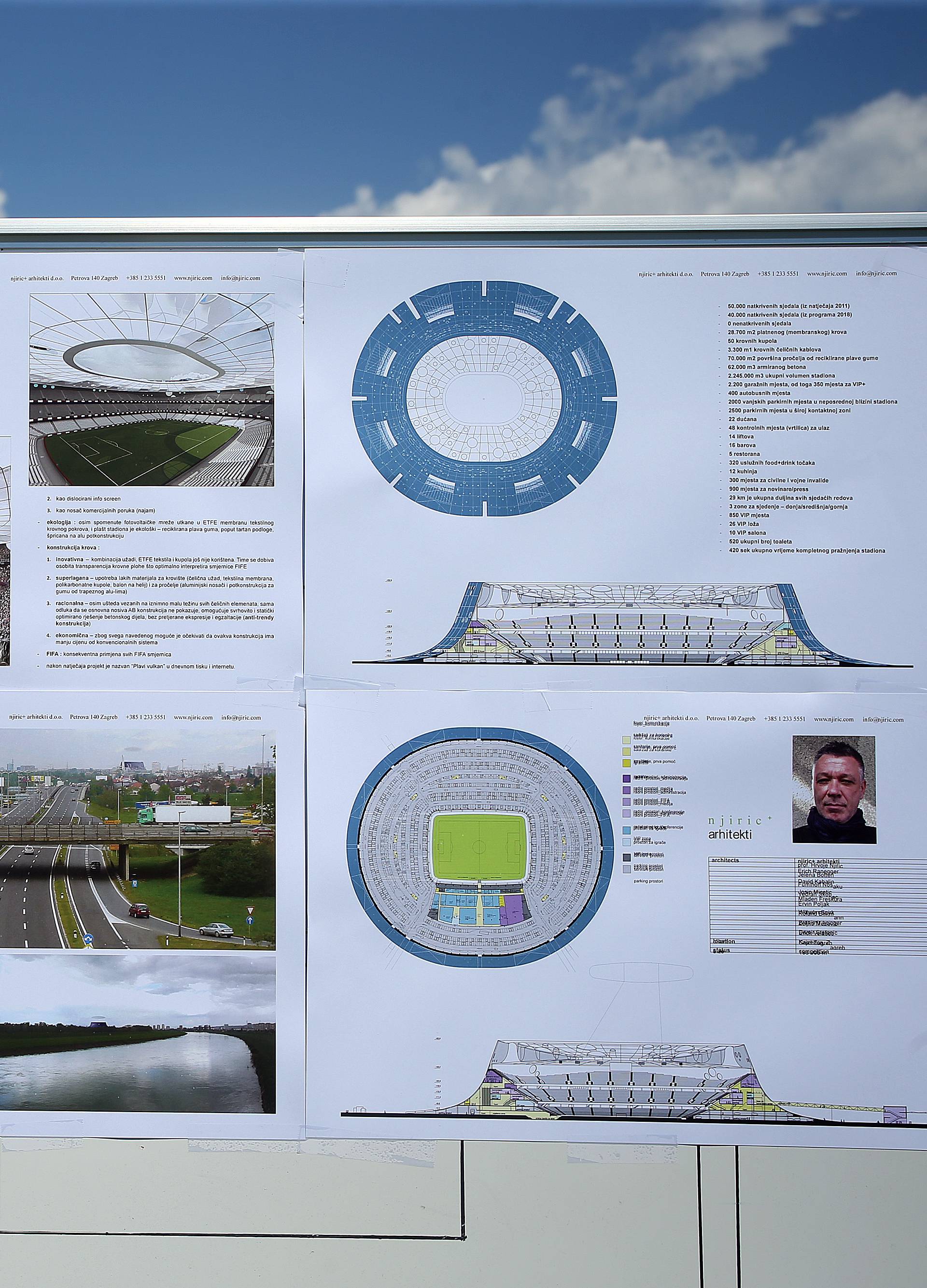 Zagreb: Prezentacija projekta Hrvatskog nogometnog doma i nacionalnog stadiona