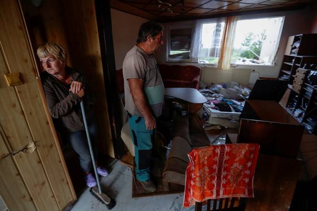 Aftermath of rare tornado in Moravska Nova Ves