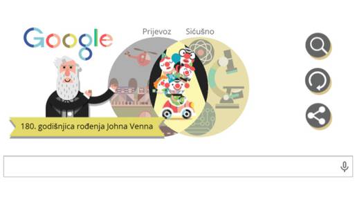 Slavili Vennov 180. rođendan: Google se igrao s dijagramima