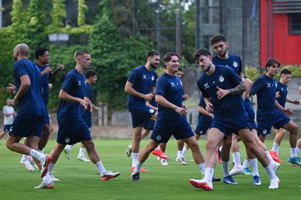 Zagreb: Trening nogometaša Dinama uoči utakmice protiv Vikinga