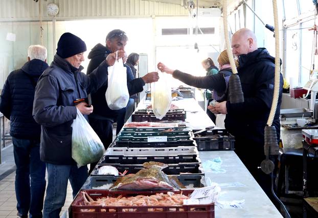 Šibenik: Ponuda ribe i ostalih morskih delicija