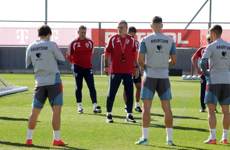 Rijeka: Trening hrvatske nogometne reprezentacije na Rujevici