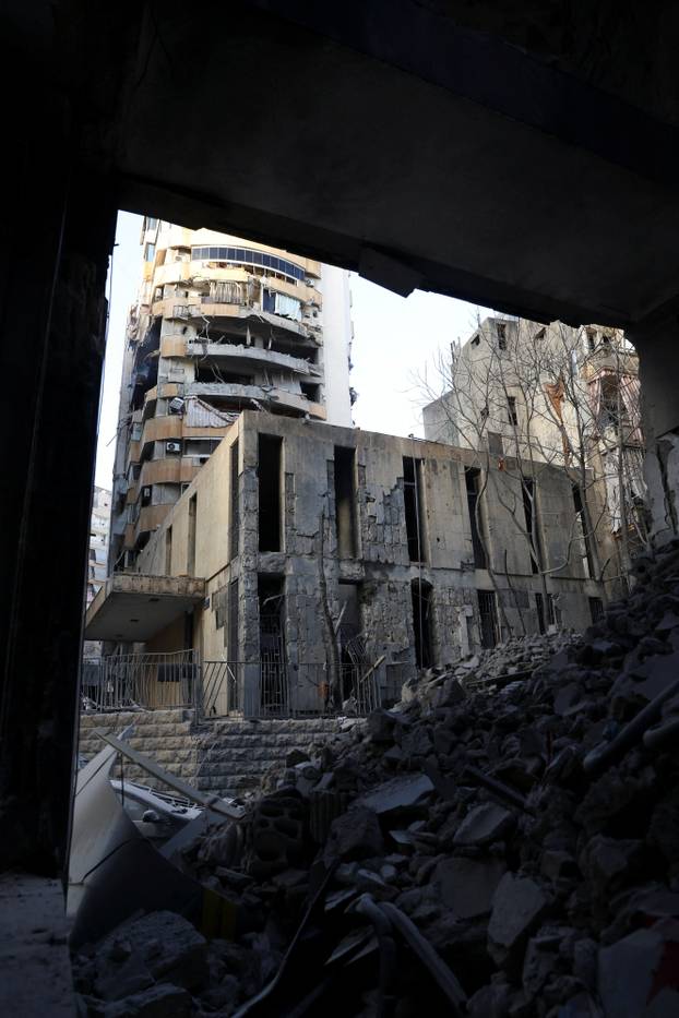 Aftermath of an Israeli strike, in Beirut